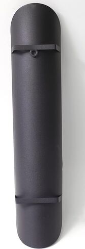 حامل شموع حائط أسود من آرت ميزون، ديكور جداري زجاجي ومعدني لغرفة المعيشة، شمعدان منزلي مقاس 10.16 سم × 48.26 سم، مجموعة شمعدانات شموع معلقة لتزيين الحائط مكونة من 2 in Kuwait