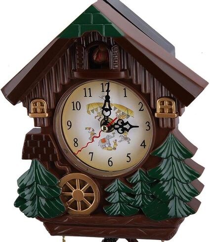 اومابيتا ساعة كوكو كلاسيكية فريدة من نوعها من الخشب العتيق بتصميم غابة تقليدية صامتة مصنوعة يدويا لغرفة المعيشة والمكتب والمقهى والمطعم in Kuwait