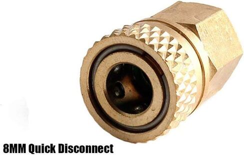 ايورمان محول لولبي اصلي 8 ملم سريع الفك الى 1/8 انش ان بي تي محول انثى نحاسي تركيبات ادوات الهواء in Kuwait