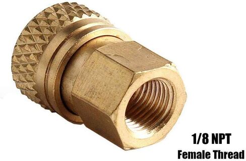 ايورمان محول لولبي اصلي 8 ملم سريع الفك الى 1/8 انش ان بي تي محول انثى نحاسي تركيبات ادوات الهواء in Kuwait