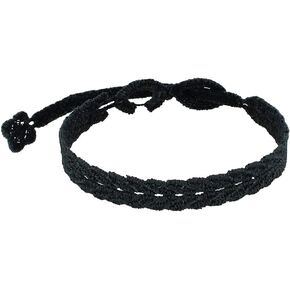 ليه بوليت جولز - سوار كروشياني للرجال من الدانتيل بلون اسود، قماش، نوع آخر, نسيج, نوع آخر in Kuwait