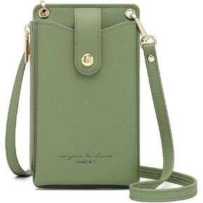 Womens Cellphone Crossbody Bag Small Light Leather Shoulder Purse Handbag Card Wallet Lanyard Case Girls Satchel Pouch in Kuwait