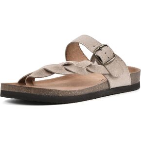 WHITE MOUNTAIN Women's Crawford Signature Comfort Molded Footbed Braided Sandal