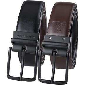 Van Heusen Men's Comfort Stretch Reversible Dress Belt, Brown/Black, Large (38-40) in Saudi Arabia