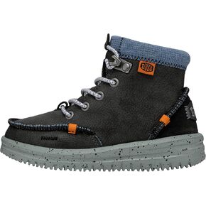Hey Dude Bradley Boot Toddler Leather Black Size 9 | Kids Boots | Kids Pull on Boots | Comfortable & Light-Weight