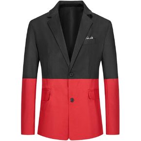YFFUSHI Mens Casual Suit Blazer Jackets 2 Buttons Classic Fit Daily Sports Coat