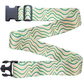 Suitcase Strap, Travel Belt, Suitcase Straps TSA Approved, Luggage Accessories for Travel, 2 Pack Luggage Belts (Mango Polka Dots) in Saudi Arabia