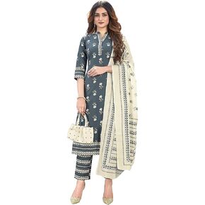 Ziya women's 100% cotton indian pakistani kurti palazzo pant set 700 in Kuwait
