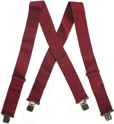 Melo Tough Men's Suspenders Fully Elastic 2 inch Wide X back Heavy Duty Tradesperson's Pants Suspender in Saudi Arabia