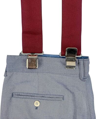 Melo Tough Men's Suspenders Fully Elastic 2 inch Wide X back Heavy Duty Tradesperson's Pants Suspender in Saudi Arabia