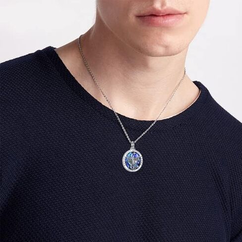 YFN Sterling Silver St Michael/St Christopher/Jesus/Virgin Mary Necklace for Men Boys Women Catholic/Protector/Talisman Michael Archangel Medal Necklace Jewelry 18+2" in Saudi Arabia