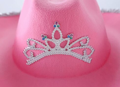 VDFNZHYY Women Western Cowboy Hat Novelty Cowgirl Hats for Halloween Dress-Up Parties Disco Costume in Saudi Arabia
