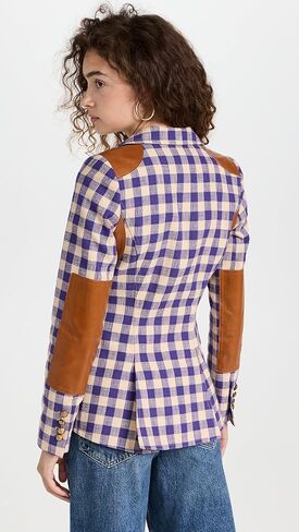 SMYTHE Women's Rifle-Patch Equestrian Blazer in Kuwait