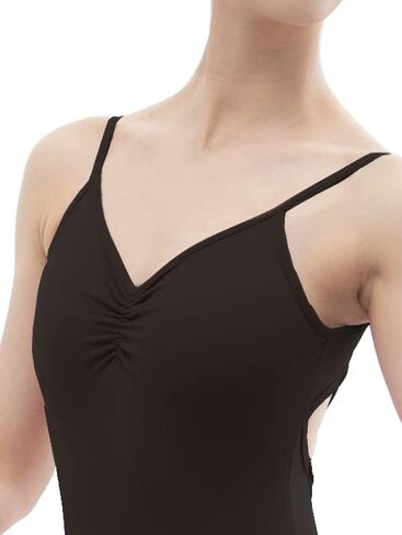 DanceForma Black Cross Back Adjustable Camisole Leotard Skwodico LEW2203 in Saudi Arabia