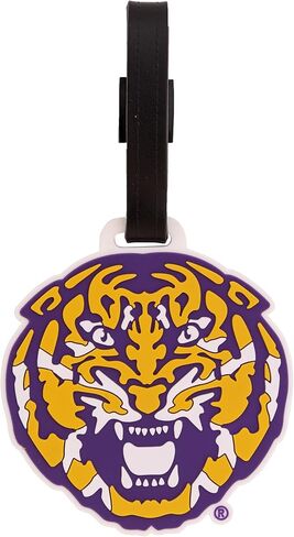 LSU Luggage Tag Tigers Geaux Louisiana State University Tags Bag (PVC Luggage Tag - Design B) in Saudi Arabia