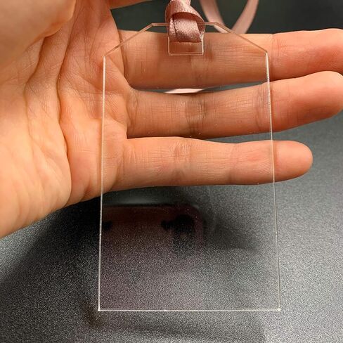 CHENRUI Set of 10 Rectangle Acrylic Luggage Tag Blanks for Guest Tag Table Decor Wedding Setting (5CM X 8.5CM) in Saudi Arabia