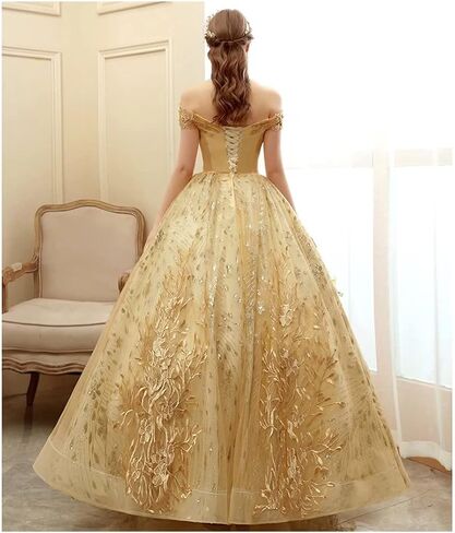 ASULLA Luxury Appliqued Beaded Quinceanera Dresses Off Shoulder A Line Long Formal Evening Ball Gowns in Saudi Arabia