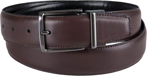 Van Heusen Men's Comfort Stretch Reversible Dress Belt, Brown/Black, Large (38-40) in Saudi Arabia