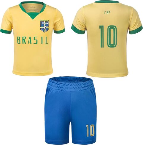 Kids Soccer Jerseys for Boys & Girls Size 2-14 Years - Breathable Youth Soccer Football Training Outfits Gifts in Kuwait