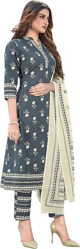 Ziya women's 100% cotton indian pakistani kurti palazzo pant set 700 in Kuwait