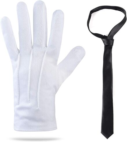 Beefunny Chauffeur Costume Limo Taxi Driver Hat Gloves Set in Kuwait
