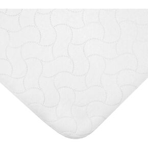 American Baby Company Waterproof Quilt-Like Flat Reusable Multi-use Protective Mattress Pad Cover for Babies, Adults and Pets, White, 27"x36" in Saudi Arabia