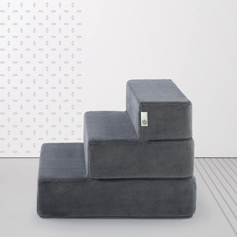 ZINUS Easy Pet Stairs, Pet Ramp, Pet Ladder, X-Large, Charcoal in Kuwait