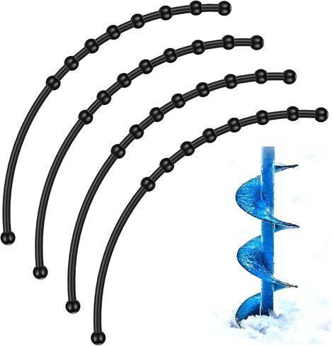4 Pcs Hand Auger Blade Protectors Rubber Guard Strap for Power and Hand Ice Augers Winter Ice Fishing in Saudi Arabia