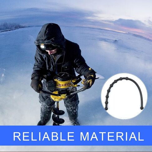 4 Pcs Hand Auger Blade Protectors Rubber Guard Strap for Power and Hand Ice Augers Winter Ice Fishing in Saudi Arabia