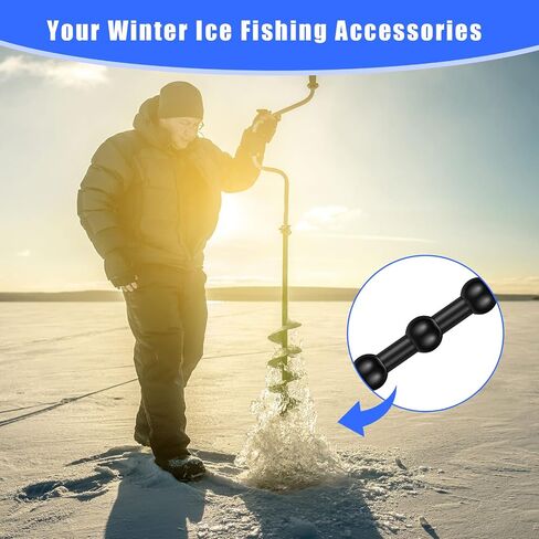 4 Pcs Hand Auger Blade Protectors Rubber Guard Strap for Power and Hand Ice Augers Winter Ice Fishing in Saudi Arabia