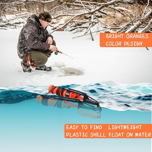 Gisafai 4 Pcs Retractable Ice Safety Picks Safety Kits for Ice Fishing and Ice Skating Ice Fishing Emergency Gear Accessories(Yellow Whistle, Orange Safety Pick, Separate Style) in Saudi Arabia
