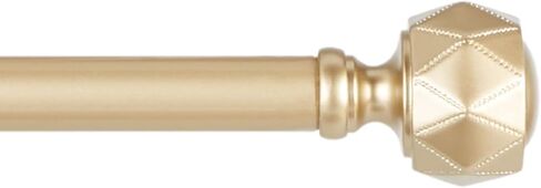 Exclusive Home Regal 1" Window Curtain Rod and Finial Set, Adjustable 36"-72", Bronze in Saudi Arabia
