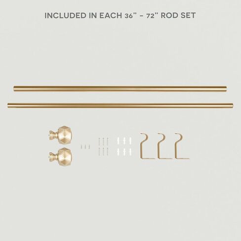Exclusive Home Regal 1" Window Curtain Rod and Finial Set, Adjustable 36"-72", Bronze in Saudi Arabia