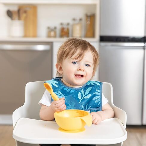 Bumkins Bibs, for Baby Girl or Boy, Infant 3-9 Months, Essential Must Have for Eating, Feeding, Baby Led Weaning, Mess Saving Waterproof Soft Fabric, Starter Bib 2-pk Watercolors and Brushstrokes in Saudi Arabia