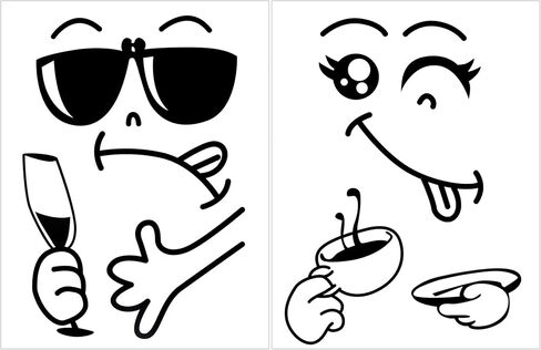 ستيكر لاصق للثلاجة بتصميم وجه مبتسم لطيف من ناين كرافت، ستيكر لاصق للثلاجة بتصميم وجه مبتسم لتزيين المطبخ والغرفة والابواب in Kuwait