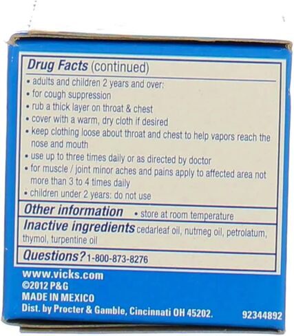 Vicks VapoRub Ointment, 1.76 Ounces, 5 Pack in Saudi Arabia