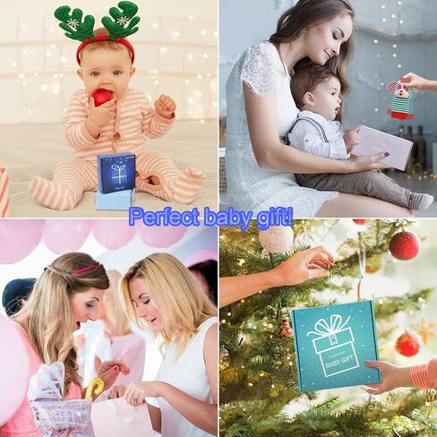 Infant Rattle Socks Toys 0 to 12 Months, Baby Wrist Rattle Foot Finder Socks Set, Birthday Holiday Present for Newborn Boy Girl 0/3/4/6/7/8/9/12/18 Months Kids Toddler, Gift Box Package (4A) in Saudi Arabia