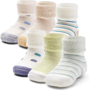 HowJoJo Baby Girl Winter Socks With Grips For Baby Warm Non Slip Socks Baby Boys Thick Terry Socks in Kuwait