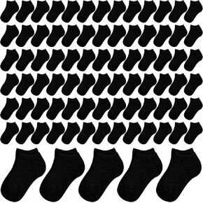 Jexine 200 Pairs Toddler Low Cut Socks Kids Ankle Socks Half Cushion Low Rise Breathable Baby Socks for Boys Girls in Saudi Arabia