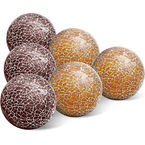 Meiwlong 3 قطع 3.35 بوصة ديكور زجاجي الأجرام السماوية الفسيفساء المجال كرات السلطانيات المزهريات صينية الصلبة التدرجات المركزية عيد الميلاد الكراك مهرجان غرفة المعيشة حفل زفاف in Kuwait