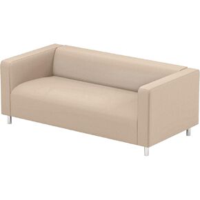 The Beige Klippan Loveseat Cover Replacement is Custom Made Compatible for IKEA Klippan Loveseat Slipcover, A Quality Sofa Cover Replacement (Darker Beige)