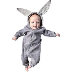 Simplee kids Baby Bunny Outfits Romper,Zipper Up | Warm and Soft,Easter Day and Daily Wear,for Baby and Toddler Boys and Girls in Kuwait