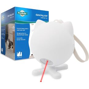 PetSafe Laser Tail - Automatic Cat Laser Toy - Interactive - Relieves Anxiety - Moves Around Floor to Create Random Laser Patterns - Hands-Free Play - Auto Shutoff Prevents Overstimulation