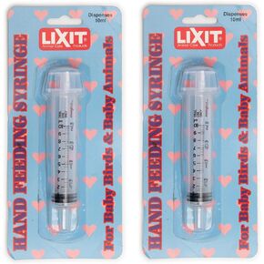 Lixit Hand Feeding Syringe for Baby Animals, 10 ml