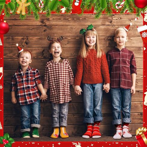 Panitay 20 Pairs Kids Christmas Socks Warm Soft Holiday Socks Colorful Cotton Socks Winter Xmas Children Socks for Boy Girl Gifts in Saudi Arabia