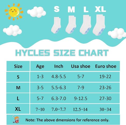 SkiBeaut 15 Pairs Toddler Socks, Kids Gripper Non Slip Toddlers Boy Girls Anti Skid Socks for 1-10 Years in Saudi Arabia