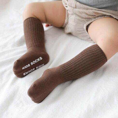 جوارب VWU Baby Crew مع مقابض للجنسين للأطفال الرضع من القطن من عمر 0 ​​إلى 5 سنوات in Kuwait