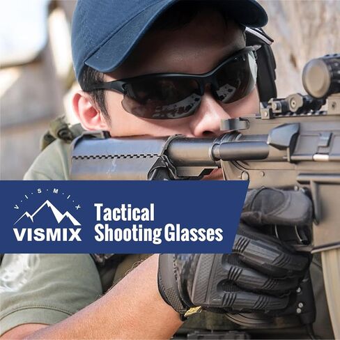 VISMIX Shooting Glasses Anti Fog, Shooting Range Eye Protection For Men And Women - 3 Interchangeable Lenses Anti Scratch Uv Protection Tactical Sunglasses in Kuwait