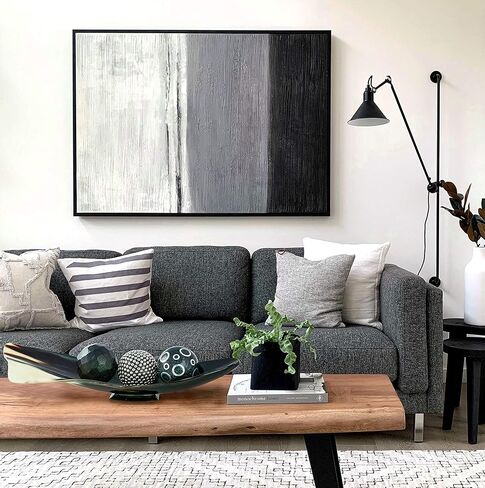 كرات جميلة سوداء صغيرة مزخرفة للأوعية - مجموعة كرات مزخرفة 3 قطع × 3 قطع، ديكور رائع للأدراج والمزهريات in Kuwait