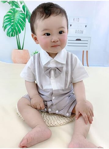 بدلات Zusnxaxe للأطفال الأولاد، ملابس رسمية للرضع من قطعة واحدة، ملابس زفاف لحديثي الولادة، ملابس زفاف in Kuwait